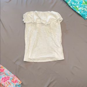 White Strap-less Lilly Pulitzer Top